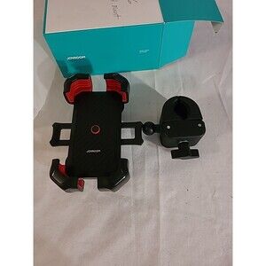 JOYROOM JR-ZS288 Motorcycle/Bike Phone Mount, Auto Lock, Black/ Red